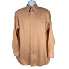 Stafford Mens Micro Pinpoint Oxford Shirt 16.5 34-35 Long Sleeve Button Down