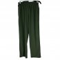 Tahari Women's XS Olive Green High-Waist Wide-Leg Pants With Tie Waist
