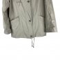 Braetan Womens Beige Hooded Button Up Jacket L Polyester Blend Stylish Coat