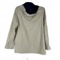Braetan Womens Beige Hooded Button Up Jacket L Polyester Blend Stylish Coat