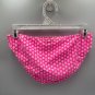 Old Navy Womens Pink Print Bikini Bottom Small Nylon Spandex Blend Swimwear
