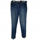 Gloria Vanderbilt Amanda Womens Petite 12P Jeans Blue Mid-Rise Tapered Leg Denim