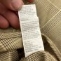 Van Heusen Mens Plaid Button Down Shirt Size Large 1616.5 Cotton Blend No Iron