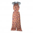 Zara Trafaluc Floral Halter Jumpsuit Pink Multi Color Womens Size M Zara Trafaluc Floral Halter Jumpsuit Pink Multi Color Womens Size M