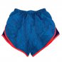 Nike Dri Fit Running Shorts Blue Wave Pattern Red Trim XS Lightweight