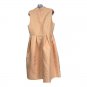 Boohoo Peach Sleeveless Midi Dress Pleated Skirt Womens Size 12 NEW