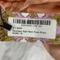Boohoo Peach Sleeveless Midi Dress Pleated Skirt Womens Size 12 NEW