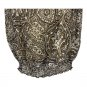 Liz Claiborne Blouse Womens S Brown Paisley Print Cap Sleeve Smocked Hem