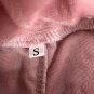 Womens Velvet-Like Cowl Neck Top & Pants Pajama Set Small Pink