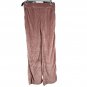 Womens Velvet-Like Cowl Neck Top & Pants Pajama Set Small Pink