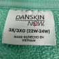 Danskin Now 3X/3XG (22W-24W) Women's Mint Green 3/4 Sleeve Sweater