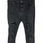 Shein Distressed Black Skinny Jeans Womenâs Size Small S Ripped Stretch Denim