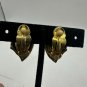 Gold & Silver-Tone Clip-On Earrings Retro Style
