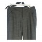 Larry Levine Petite Womens 8P Gray Button Accent Pants Lightweight Stretch