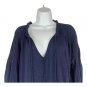 Caslon Womens Petite Size Small Navy V-Neck Tunic Top With Tassels