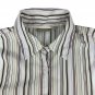 Croft & Barrow Womens 3X Button Down Short Sleeve Striped Shirt Stretch Relaxed