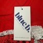 Blue B. Collection Poppy Red T-Shirt With Sequin Cowboy Boots Design Size M