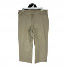 Gloria Vanderbilt Womens Capri Pants Size 12 Beige Stretch Casual Wear