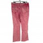 Blue B. Collection Pink Medium Distressed Studded Denim Pants Straight-Leg