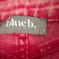 Blue B. Collection Pink Medium Distressed Studded Denim Pants Straight-Leg