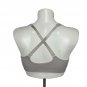Puma Seamless Racerback Sports Bra L Gray Nylon/Spandex Pullover Lightweight