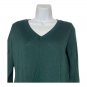 APT. 9 Womens Medium Green V-Neck Long Sleeve Sweater Acrylic Blend Stylish Fit