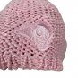 Reebok Women's Pink Knit Beanie Rams Logo One Size Fits All 100% Acrylic