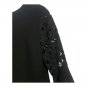 Elie Tahari Womens Black Bell Sleeve Dress US Size 10 Laser Cut Details Chic