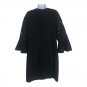 Elie Tahari Womens Black Bell Sleeve Dress US Size 10 Laser Cut Details Chic