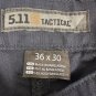 5.11 Tactical Men's Pants 36x30 Black Polyester/Cotton Blend