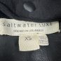 Saltwater Luxe Womens XS Black Faux Leather Moto Jacket W/ Removable Hood