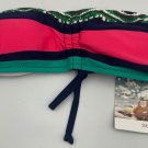 Seekers Australia Jade Bandeau Bikini Top Size S Multi-Color Stripe Padding