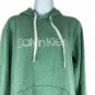 Calvin Klein Green Logo Hoodie Womens Size M Soft Comfortable Casual Top