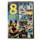 8 Adventure Movies DVD 2 Disc Set Over 11 Hours Echo Bridge Home Entertainment