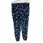 Disney Lilo & Stitch Womens Pajama Pants Size M (8-10) Flannel Dark Navy Lounge