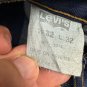 Levis 501 Original Fit Mens Jeans M 32 L 32 Button Fly 100% Cotton Dark Blue