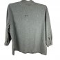 Crossroads Woman 3X Button Front Gray Shirt Long Sleeve Plus Soft Casual Top