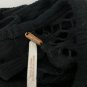 Free People Black Lace-Trimmed 3/4 Sleeve Fit & Flare Dress Size 7/8 Rayon Blend