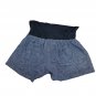 Old Navy Chambray Blue Maternity Shorts XS Casual Drawstring Lightweight