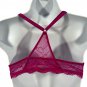 BeMe New York Womens Lace Racerback Bra Size 36A Hot Pink Adjustable Straps