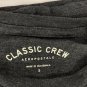 Aeropostale Womens Classic Crew Neck Graphic T-Shirt Size S Grey Casual