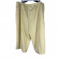 Blair Womens Pull-On Elastic Waist Yellow Lightweight Pants Size 20W Polyester