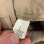Briggs New York Womens Dress Pants Size 4 Tan Beige Wide Leg Stretch