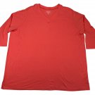 Vicki Wayne Coral 3/4 Sleeve Womens V-Neck Knit Top Size 2X Comfortable