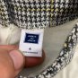 Janie And Jack Girls Size 4 Houndstooth Accent White  Tunic Long Sleeve Casual