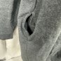 Zenana Outfitters Gray Pullover Sweater Womens S/M Casual V-Neck Relaxed Fit Lon