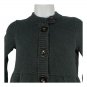 American Eagle Outfitters Womens M Textured Knit Button-Up Cardigan Black Cotton