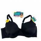 Vanity Fair Radiant Collection T-Shirt Underwire Bra 42D Full Coverage Black