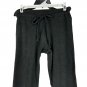 Bally Total Fitness Womens Medium Black Drawstring Lounge Leggings Soft