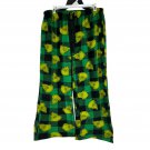 Dr Seuss The Grinch Pajama Pants Men Size M Green Yellow Plaid Print Sleepwear
